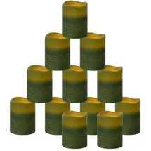 vidaXL LED-Kerzen 24 St. grün