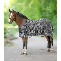 Waldhausen Fliegendecke Zebra 145 cm Schwarz/Weiß