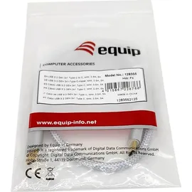 Equip USB-C 0,5 m Weiß/Silber