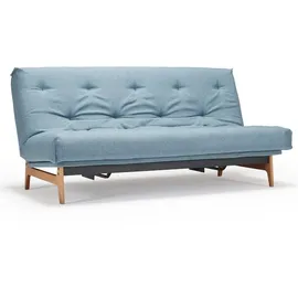 Innovation Living Schlafsofa Splitback Frej Eiche Stoff Light Blue