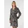 Comma, Hemdblusenkleid Animal-Print Schwarz/Mehrfarbig 38