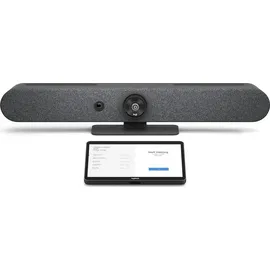 Logitech Rally Bar + Tap, Gruppen-Videokonferenzsystem, 4K Ultra HD, 30 fps, 90°, 5x, 3x