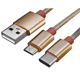 Akasa AK-CBUB42-12GL, 1,2 m, USB 2.0 0,48 Gbit/s, Gol