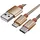 Akasa AK-CBUB42-12GL, 1,2 m, USB 2.0 0,48 Gbit/s, Gol