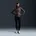 High-Waist Laufleggings 010 black/reflective silv L