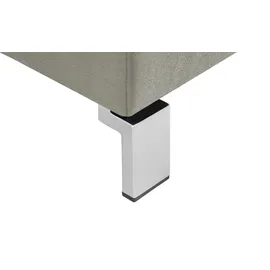 Max Schelling Eckcouch Mikrofaser 2-Sitzer Grau