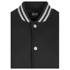 URBAN CLASSICS 2-tone College Sweat Jacke Black / Gray M