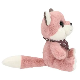 DEPESCHE Snukis Kuscheltier Fuchs 18 cm Rosa/Weiß