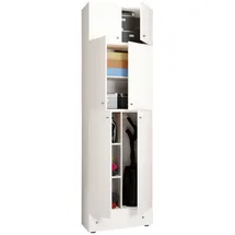 VCM Mehrzweckschrank Lona 70 x 240 x 39 cm Weiß