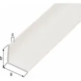 GAH Alberts Winkelprof. gleichsch., ungelocht L2000x B10x H10x S1mm Kunststoff weiß