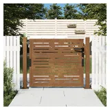 vidaXL Gartentor 105x80 cm Cortenstahl Quadratisches Design