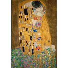 Reinders! Holzbild »Deco Panel 60x90 Gustav Klimt - the kiss«, goldfarben