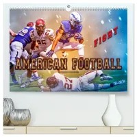 Calvendo American Football - Fight (hochwertiger Premium Wandkalender 2026 DIN A2 quer), Kunstdruck in Hochglanz: American Football, Teamsport der ... in Wasserfarben-Technik. (CALVENDO Sport)