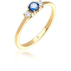 Elli Verlobungsring Zirkonia 925 Sterling Silber 54 Damen 