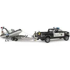 Bruder RAM 2500 Polizei Pickup mit Anhänger und Boot 2507 Spielzeugauto