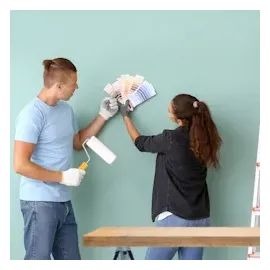 Relaxdays Gerüstbock, 2er Set, 7-fach höhenverstellbar, 200 kg belastbar, klappbar, Unterstellbock, Stahl, blau-silber