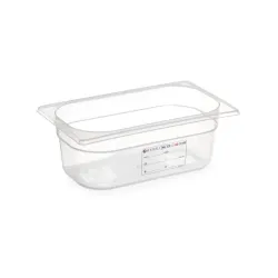 HENDI GN Behälter Kunststoff 1/4, PP, transparent 880388 , Fassungsvermögen: 1,8 Liter
