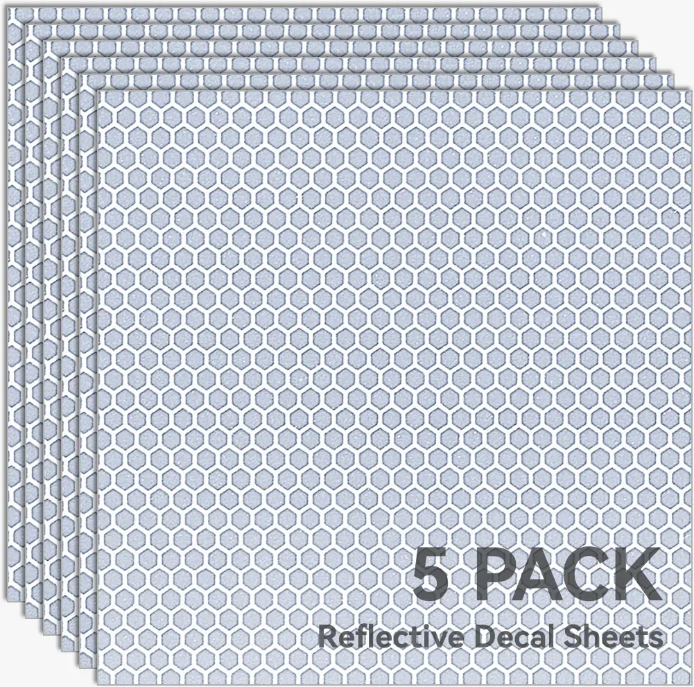 Bambu Lab Light Gray Reflective Decal Sheet