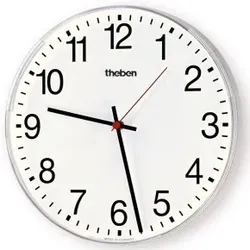 Theben 5009200 KNX Nebenuhr, einseitige Wanduhr, Durchm. 25 cm, arabische Zahlen OSIRIA 220 AR KNX