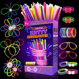 Ziitty 252 Knicklichter Party Set, 120 Stück Leuchtstäbe 132 Verbinder, Neon Knicklichter Ketten und Leuchtbrillen Sets für Kinder Erwachsene Party Deko für Hochzeiten Geburtstage Silvester Deko 2026