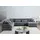 Atlantic Home Collection Wohnlandschaft XXL-Cord 6-Sitzer Grau