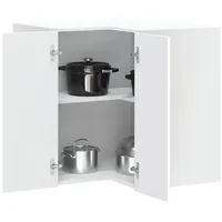 vidaXL Eckhängeschrank Porto 57 x 60 cm Weiß