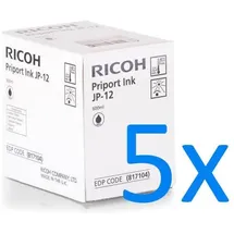 Ricoh JP-12 schwarz 5er Pack (817104)