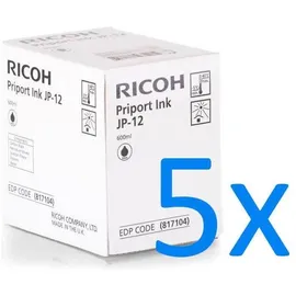 Ricoh JP-12 schwarz 5er Pack (817104)