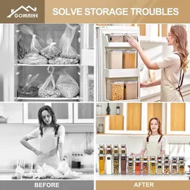 GoMaihe Vorratsdosen 32er Set Deckel Luftdicht Aufbewahrungsbox Küche Müsli