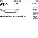 Reyher Kugelscheibe DIN 6319 Form C C37 x68 x14 Stahl einsatzgehärtet