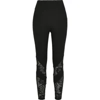 URBAN CLASSICS Lace Inset High Waist Leggings Black M