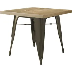 Tolix Tisch | Rost | B:T:H 60 x 60 x 78 cm | Industrie Tisch, Retrotisch, Industrial Tisch