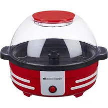 Melchioni Pop Corn Maker rund, 850 W, mit Drehsystem und Schüsseldeckel