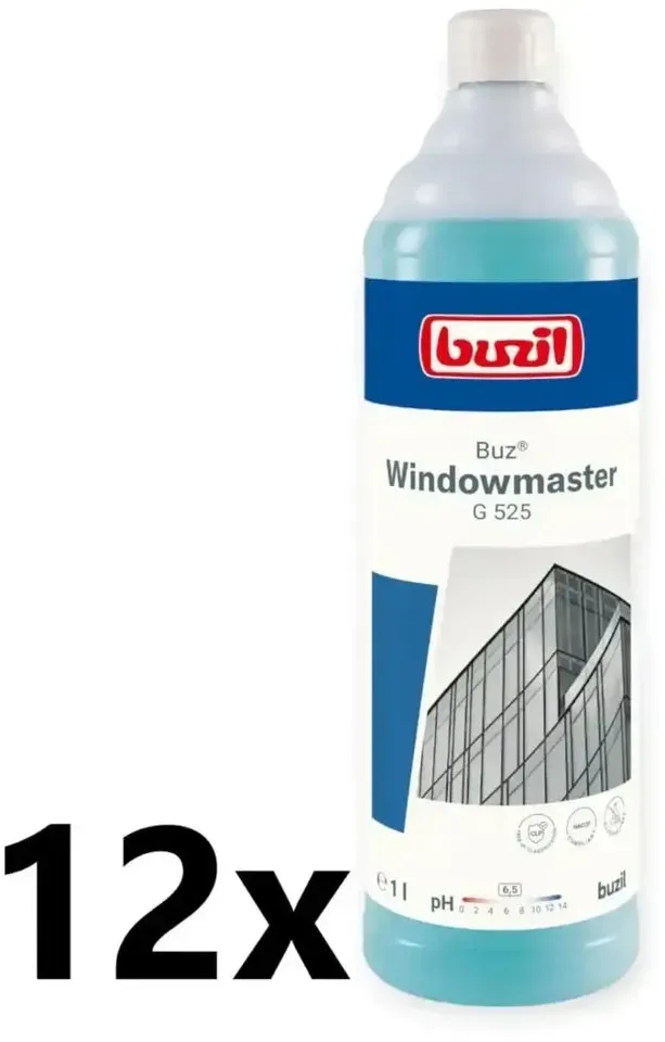Buzil Buz Windowmaster G525 Glasreiniger 1l 12 Stück