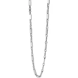Adelia's Plattenkette Unisex Edelstahl Silber 70 cm