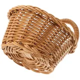 KOMBIUDA Zwiebel-Ingwer-Knoblauch-Aufbewahrungskorb dekorativer Wandkorb-Organizer Blumenkorb aus Rattan kühlkorb einkaufskorb storage baskets hängender geflochtener Korb Wiederverwendbar