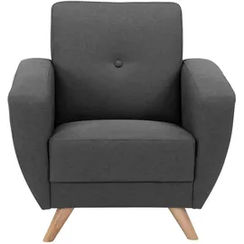 Max Winzer Sessel Jerry Flachgewebe 83 x 85 x 0 cm Grau