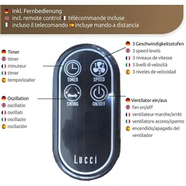 LUCCI AIR Breeze 41 cm Wandventilator weiß
