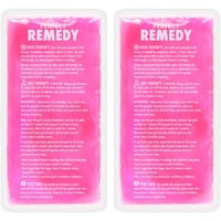 Perfect Remedy - Kühlpads für Verletzungen, Wiederverwendbarer Kühlpack & Wärme-Kompressen, Kühlpad für Schmerzlinderung, Kühlpacks Gel für Knie, Rücken, Hals, Knöchel [2 Stück, Regulär, Pink]