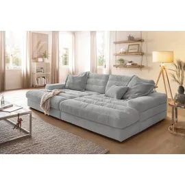 KAWOLA Big Sofa LANA Stoff grau