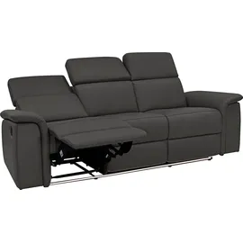 PLACES OF STYLE »Pareli 229cm, manuelle u. elektr. Relaxfunktion in 2 Sitzen«, USB, KT-Verstellung, LED Beleuchtung, in Echtleder, Kunstleder, Web