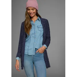 KangaROOS Strickjacke in melierter Optik Blau 32/34