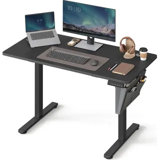 Songmics Höhenverstellbarer Schreibtisch elektrisch 60 x 120 x (72-120) cm