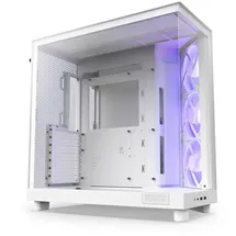 NZXT H6 Flow RGB Mid-Tower Airflow Gaming Gehäuse Weiß Glasfenster