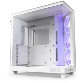 NZXT H6 Flow RGB Mid-Tower Airflow Gaming Gehäuse Weiß Glasfenster