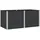vidaXL Hochbeet 200 x 100 x 91 cm Schwarz