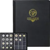 Münzalbum 120 Fächer Sammelbuch Münzen Aufbewahrung Collectors Sammler
