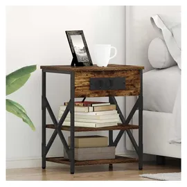 vidaXL Nachtschrank mit Regal 41 x 31 x 51 cm Braun
