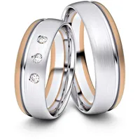 Trauringe Chemnitz 333er Weifl-/Rotgold - 4535