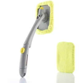 InnovaGoods Fensterreiniger mit Sprühflasche 2 in 1 Gelb/Grau